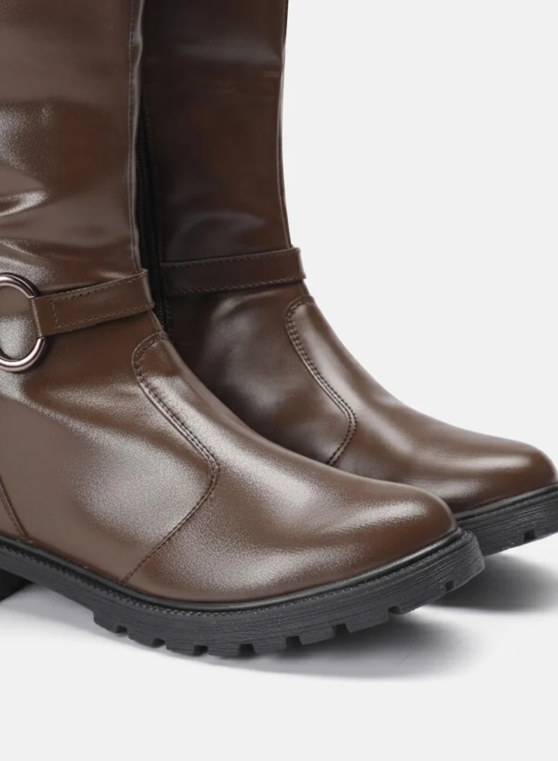 ZORIWORLD Brown Zoriworld Clyde Brown Boots 1.5'' Heel Rubber Sole  | Best Price UAE