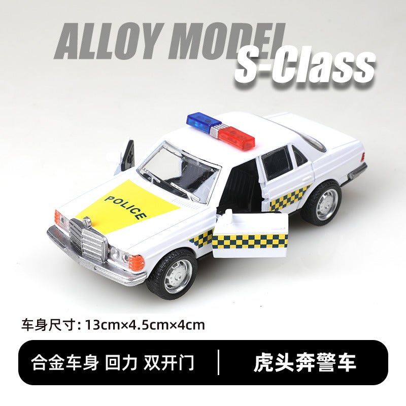 1:36 Scale Diecast Car Models for KidsTiger head running police car white [bubble bag]] Tiger head running police car white [bubble bag]] 