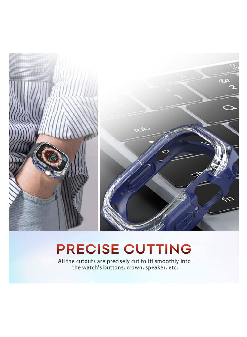 Excefore Compatible Apple Watch Ultra Case 49mm, Hard PC Proetective Bumper, Soft TPU Watch Case, NO Screen Protector, Cover Frame for Apple Watch  - Image 3