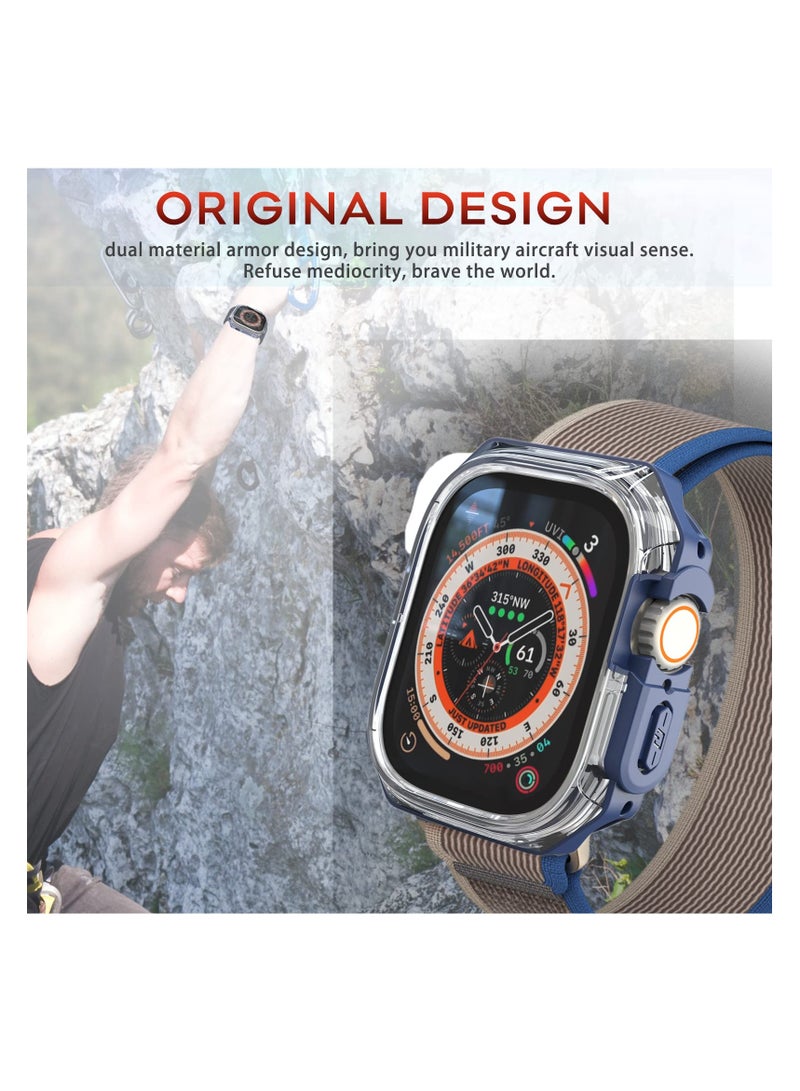 Excefore Compatible Apple Watch Ultra Case 49mm, Hard PC Proetective Bumper, Soft TPU Watch Case, NO Screen Protector, Cover Frame for Apple Watch  - Image 2