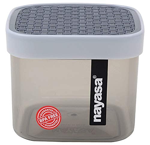 Nayasa Superplast Fusion Plastic Container Set, 750 ml, Set of 6 Grey - Image 3