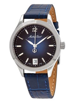 Mathey-Tissot Urban Leather Quartz Blue Dial Ladies Watch - D411ABU  - Image 1