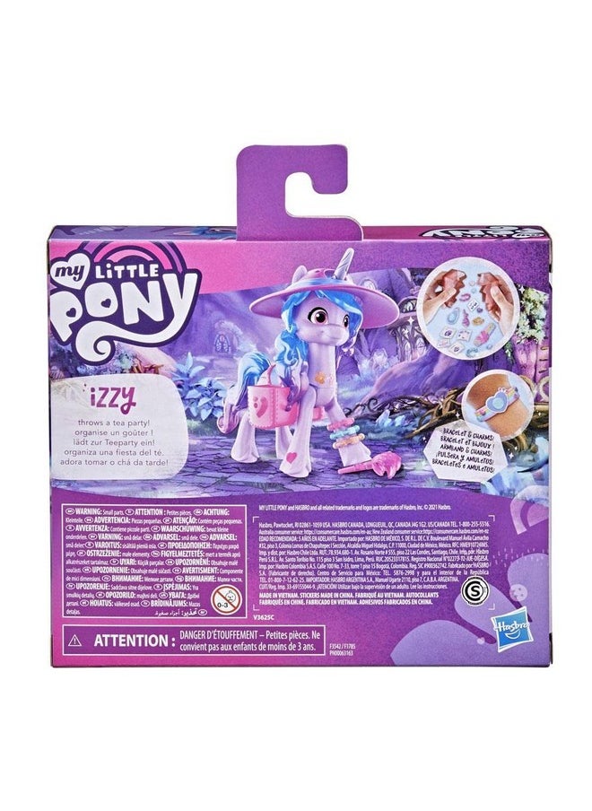 my little Pony - A New Generation Movie Crystal Adventure Izzy Moonbow  3Inch Purple Pony Toy Surprise Accessories Friendship Bracelet - Image 1