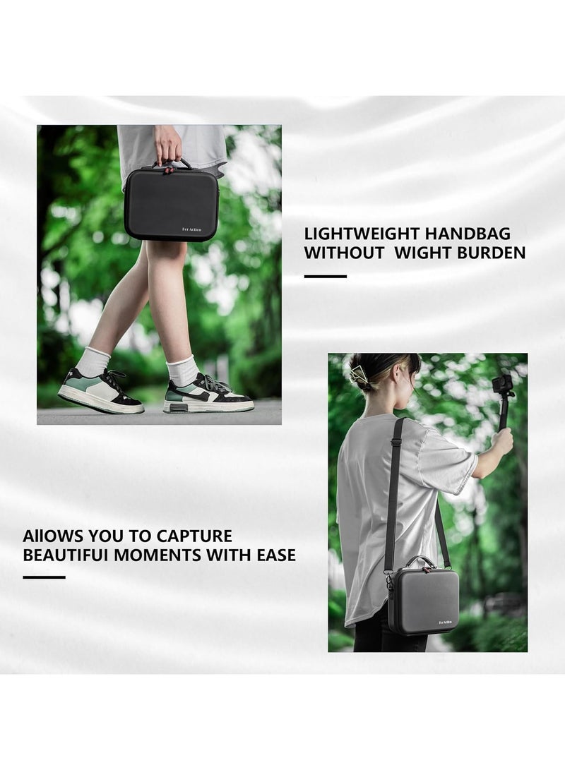 general Suitable for DJI Osmo Action 4 / Action 3 Adventure Combo Camera Suitcase.PU Leather Travel and Storage Bag, Compatible with DJI Osmo Action 4 / Action 3 Adventure Combo Accessories - Image 4