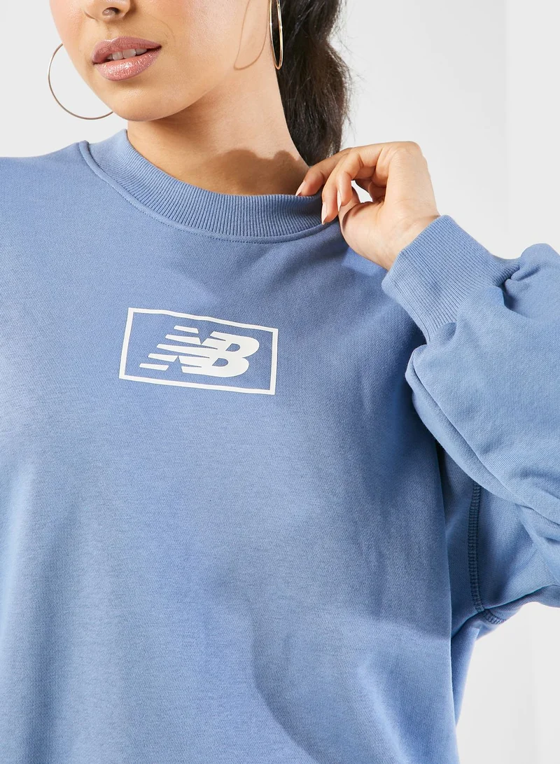 New Balance Essentials Graphic Terry Sweatshirt