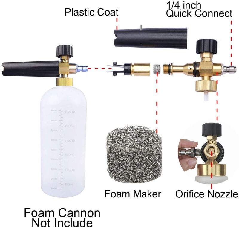 Aimex Foam Lance 1.1 mm Orifice and Mesh For Thick Foaming For Foam Cannon - Image 4