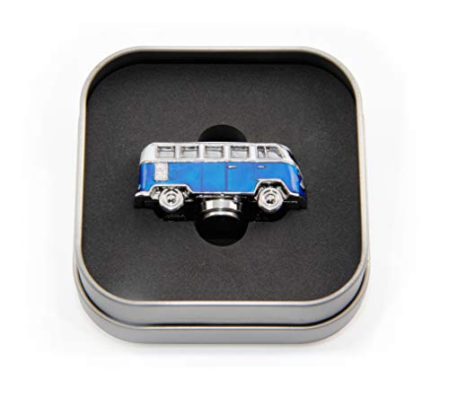BRISA VW Collection - Volkswagen Refrigerator Office Pinboard Magnet T1 Bus 3D Mini Model (Classic Bus/Blue) - Image 2