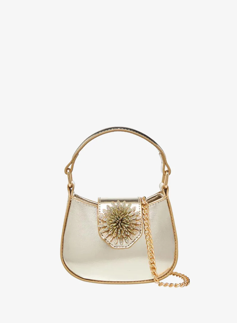 Celeste Embellished Crossbody Bag with Chain Strap Ramadan Collection
