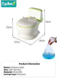 Baby Potty Training Seat, Kid Size Potty, Realistic Potty Training Toilet with Lid Back, Babies Toilets with a Brush and 100pcs Clean Bag, for Toddlers Infants Kids Boys Girls, Easy to Empty and Clean - pzsku/Z788E585F697850499B28Z/45/_/1716169310/32e00738-d678-4874-acd5-899423324b0f