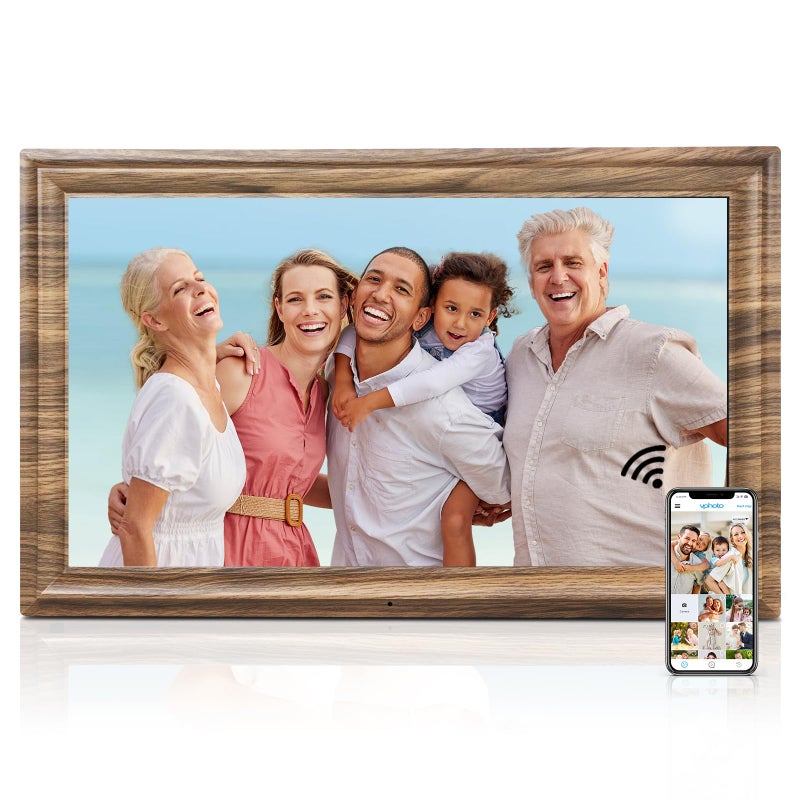 Canupdog 16 Inch Large Digital Picture Frame, Canupdog Digital Photo Frame with 32GB Storage Wall Mountable, Auto-Rotate, Motion Sensor Share Photo Video via App - Image 1