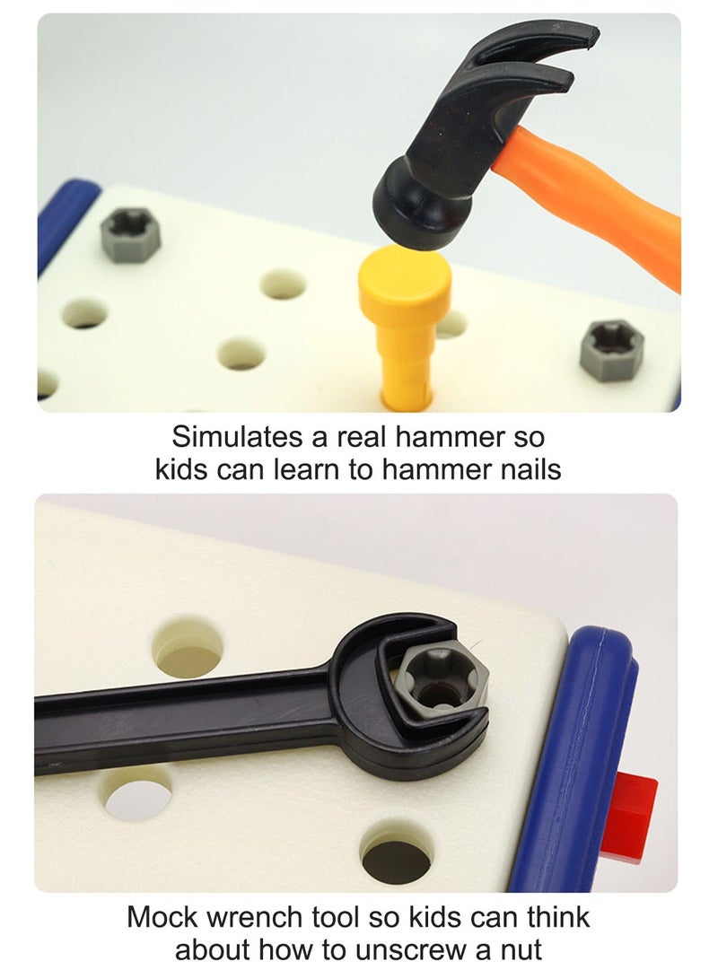 MaBaby Kids Tool Set - 12 PCS Toddler Tool, Montessori STEM Educational Pretend Play Construction Toy - Image 4
