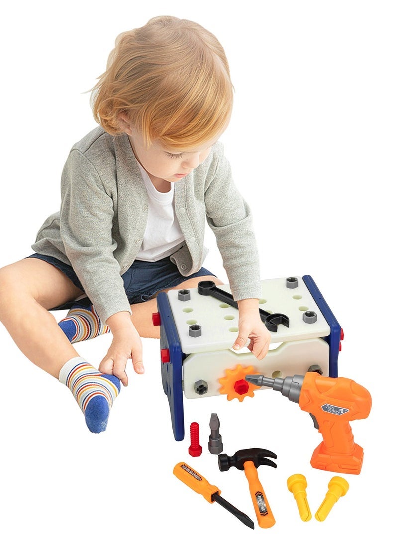 MaBaby Kids Tool Set - 12 PCS Toddler Tool, Montessori STEM Educational Pretend Play Construction Toy - Image 1