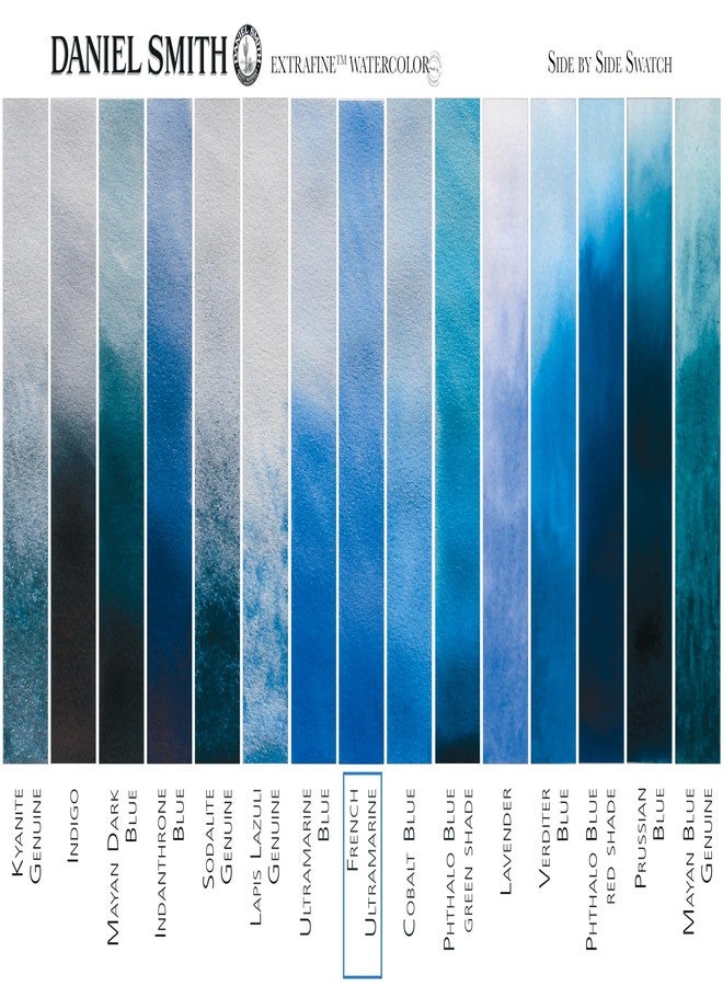 دانيال سميث ألوان مائية فائقة النعومة من دانيال سميث، أنبوب 5 مل، أزرق بحري فرنسي، 284610034، 0.17 أونصة سائلة (عبوة من 1) - Image 4