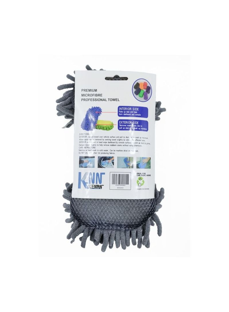 KENAAN INTL Microfiber Sponge  For Car Cleaning, Fine Fiber Wash Sponge, Chenille Car Cleaning Sponge- KENAN 1 Pc - Image 4