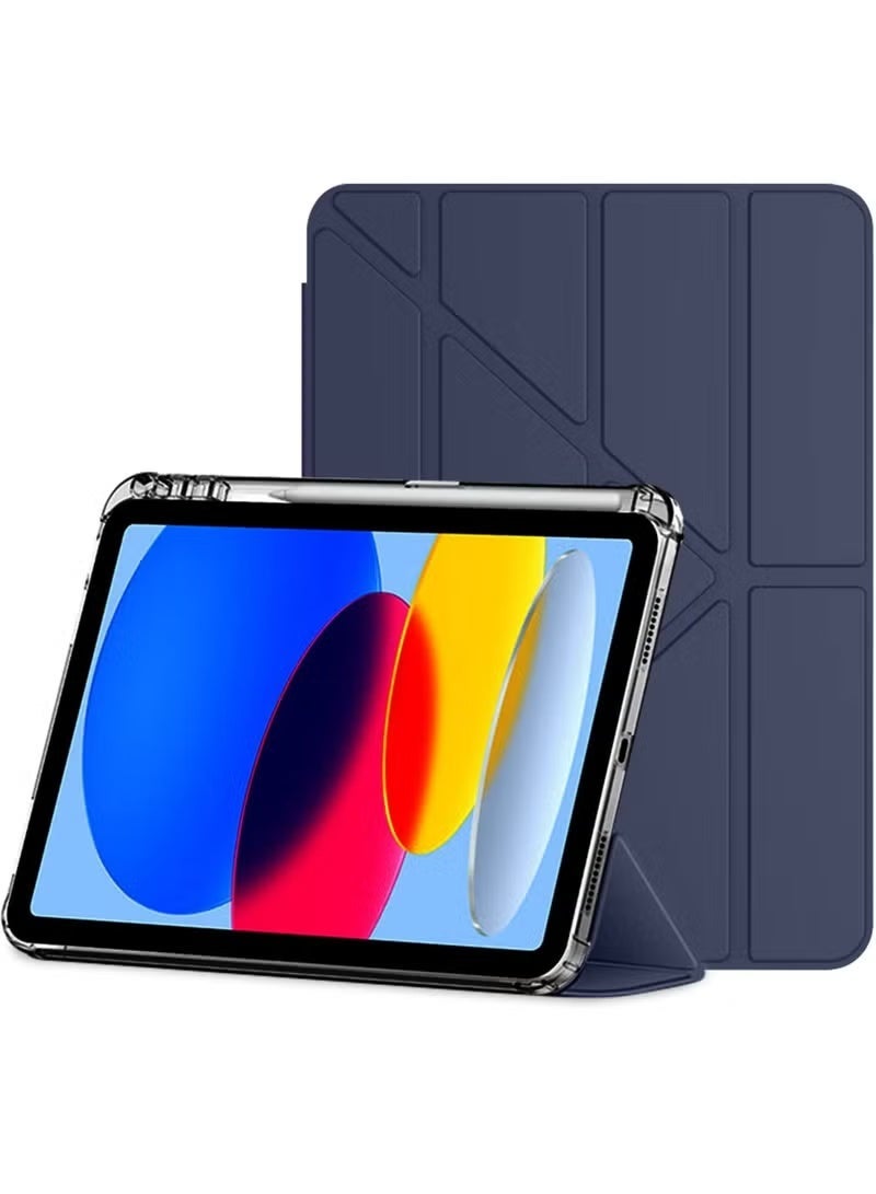 Golau Slim PU Leather Case with Pencil Holder for iPad 11th Gen 11" 2025 / iPad 10th Gen 10.9" 2022 - Auto Sleep/Wake, Adjustable Magnetic Stand, Navy Blue - Image 1