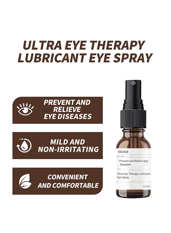 EELHOE Ultra Eye Therapy Lubricant Eye Spray, Prevent And Relieve Eye Diseases, Eye Care Lubricating Spray Relieve Eye Fatigue Dry Eyes Eye Care Spray Provide Soothing Relief For Tired, Dry, And Irritated Eyes 20ml - Image 2