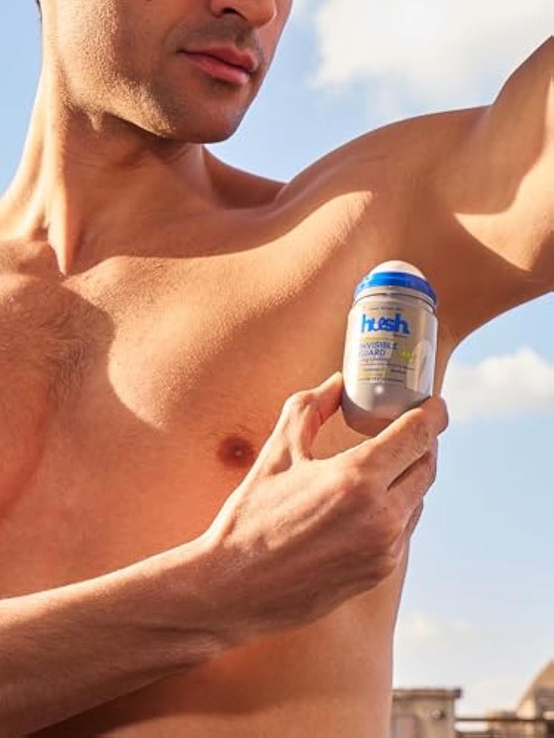 Invisible Guard for Him Roll-On Deodorant, 50 ml – Scent: Woody, citrus amber – Skin-Nourishing with Hyaluronic Acid, Vitamins C & E – Alcohol-Free, Paraben-Free - Image 4