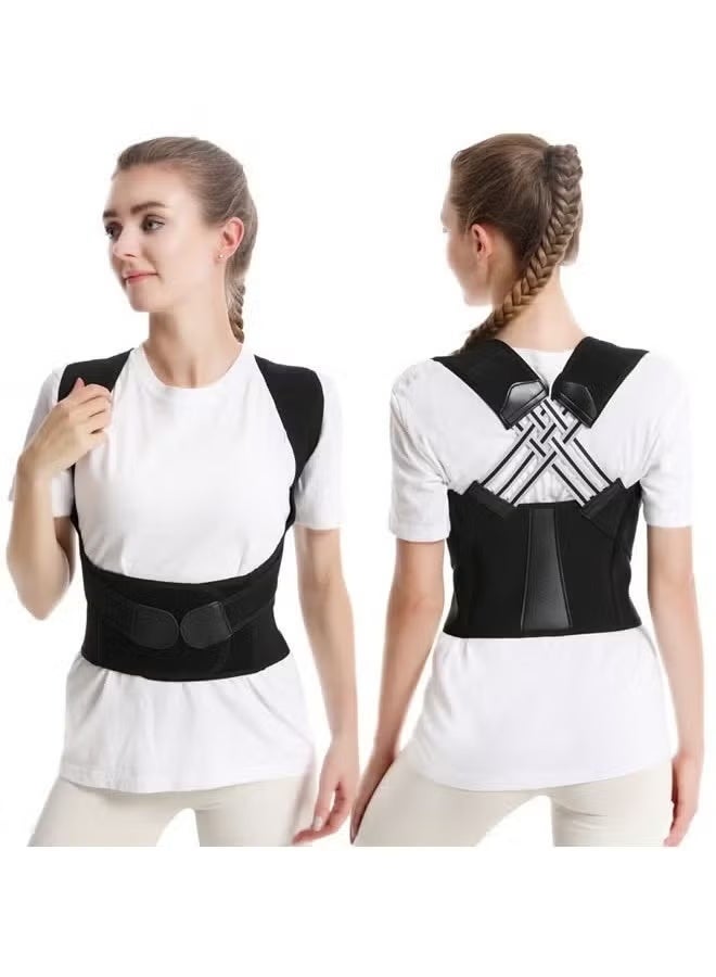 Back Brace and Posture Corrector Back Straightener Belt Back Support Helps Hunchback Correction and Relieve Shoulder Neck Back Pain(L) - Image 4