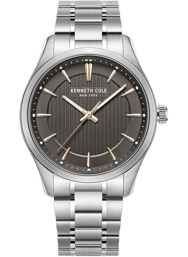 Kenneth Cole New York Watch For Men With Silver Stainless Steel Bracelet 3 Atm Kcwgg2234503 - Image 1