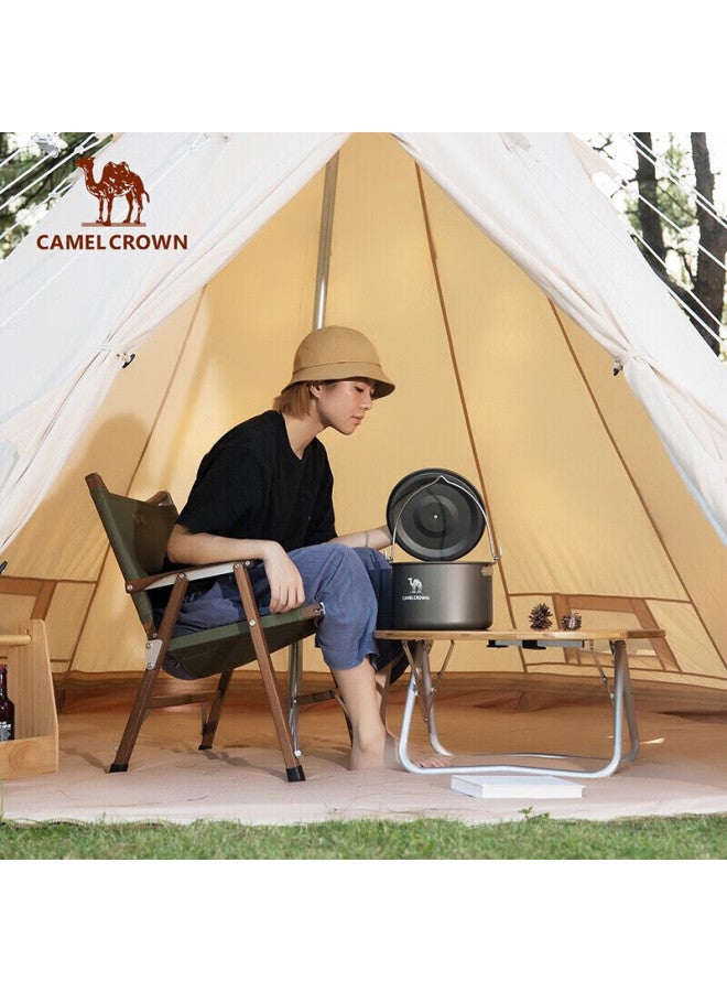 CAMEL CROWN Camelcrown Outdoor Camping Cooking Pot, Aluminum Alloy Large Capacity, Compact And Exquisite Camping Cookware, Travel Accessory - Image 2