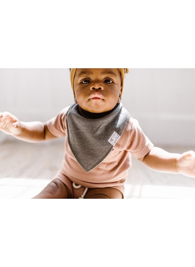 Copper Pearl 4 Pack Soft Cotton Baby Bibs for Drooling and Teething, Absorbent Drool Bibs for Baby Girl and Boy, Adjustable to Fit Newborns to Toddlers, Tons of Styles (Lennon) - Image 2