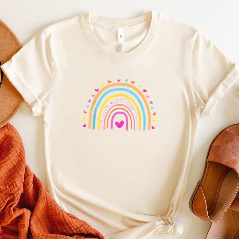 Foreign trade Independent Station Women's top Round Neck Printed Short-sleeved t-shirt - Image 4