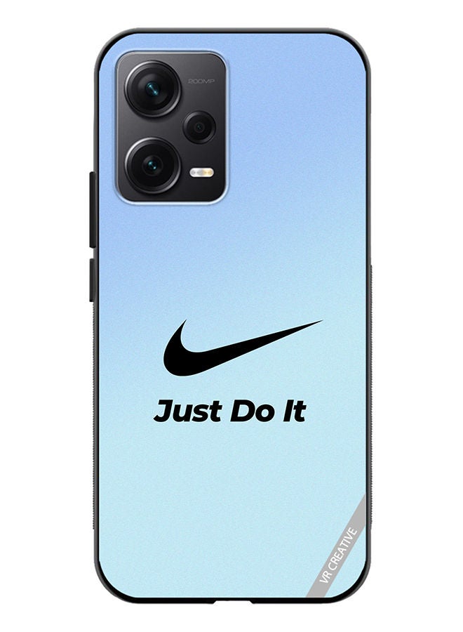 VR CREATIVE Protective Case Cover For Xiaomi Redmi Note 12 Discovery Nike Logo Blue Design Multicolour - Image 1