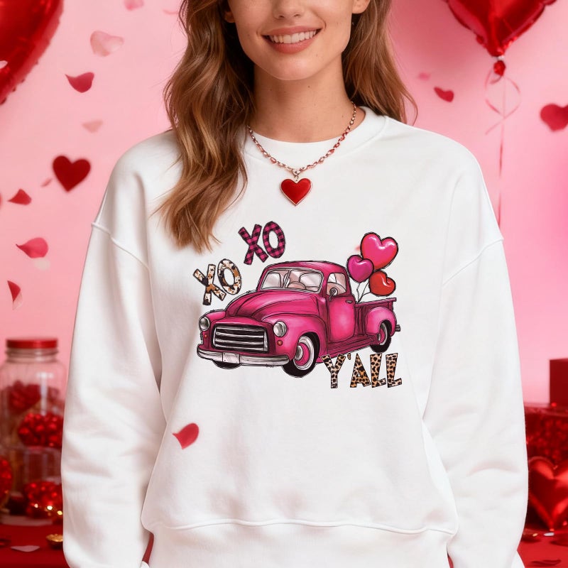 Shejdgart Dtf Transfers Ready to Press - 24 Pcs Vintage Valentines Day Iron on Patches for T-Shirts, Love Heart Bear Iron on Stickers Pink Heat Transfer Vinyl Decals for DIY Fabric Clothes Decor - Image 3