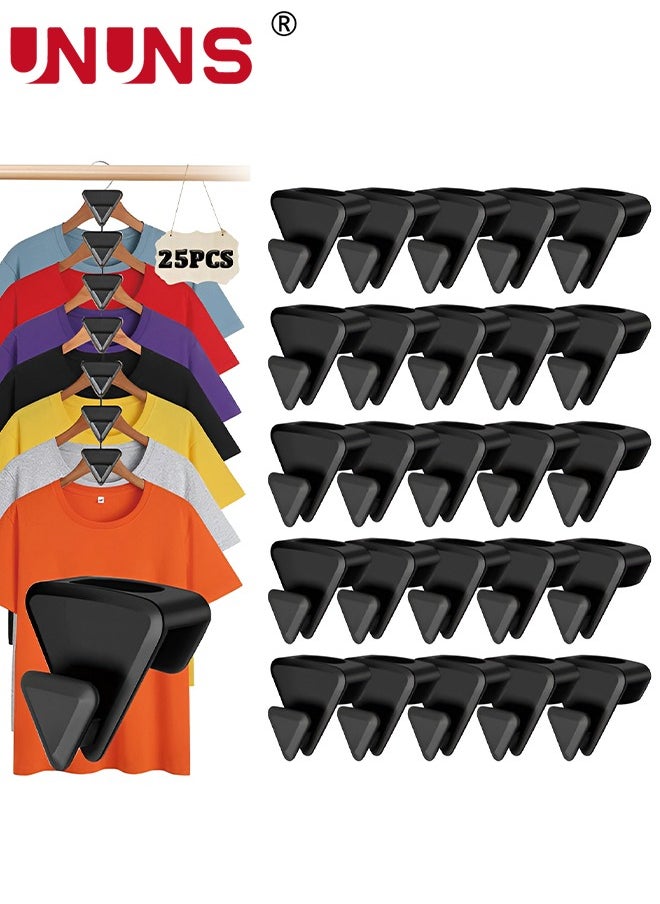 UNUNS - Space-Saving Clothes Hanger Hooks,25PCS Heavy Duty Cascading Clothes Hanger Hooks,Hangers To Create Up To 5X More Closet Space For Clothes - Image 1