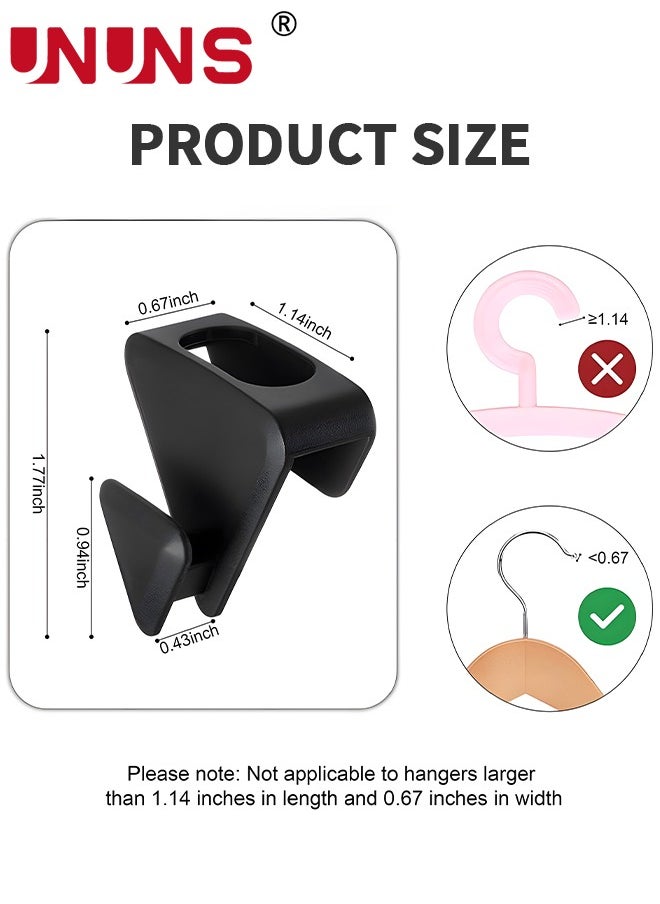 UNUNS - Space-Saving Clothes Hanger Hooks,25PCS Heavy Duty Cascading Clothes Hanger Hooks,Hangers To Create Up To 5X More Closet Space For Clothes - Image 1