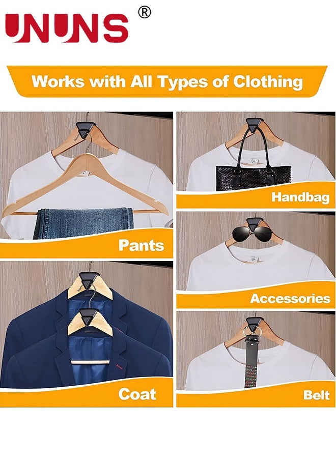UNUNS - Space-Saving Clothes Hanger Hooks,25PCS Heavy Duty Cascading Clothes Hanger Hooks,Hangers To Create Up To 5X More Closet Space For Clothes - Image 1