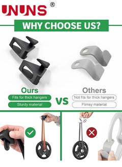 UNUNS Space-Saving Clothes Hanger Hooks,25PCS Heavy Duty Cascading Clothes Hanger Hooks,Hangers To Create Up To 5X More Closet Space For Clothes  - Image 3