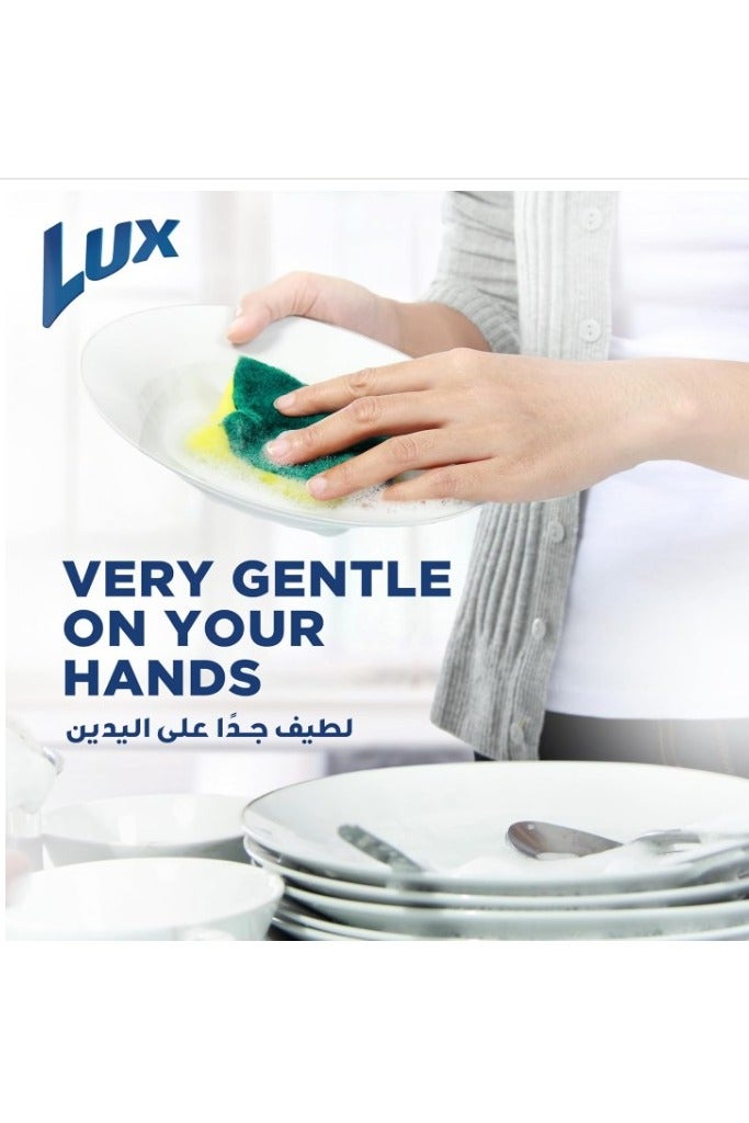 LUX Dishwash Liquid, for sparkling clean dishes, Lemon, tough on grease, mild on hands, 2 x 750ml - Image 3