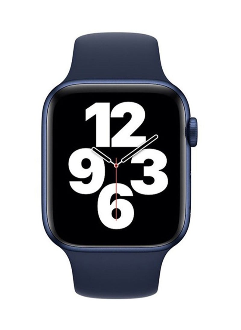 Generic - Apple Watch Band 46mm/45mm/44mm/49mm Silicone Strap for Apple Watch All Series Midnight Blue - Image 1