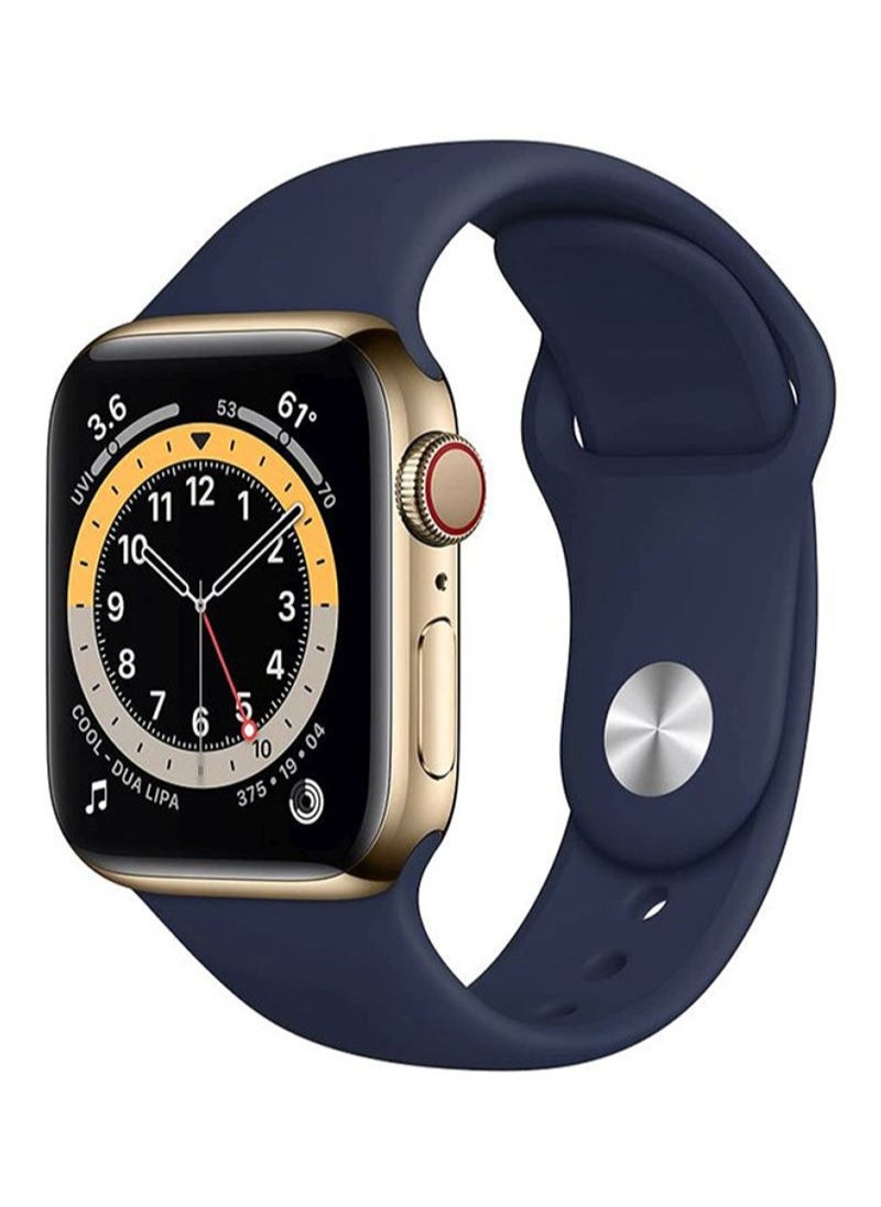 Generic - Apple Watch Band 46mm/45mm/44mm/49mm Silicone Strap for Apple Watch All Series Midnight Blue - Image 1