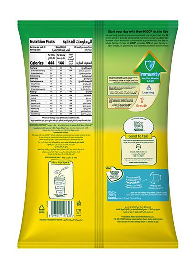 Nido Fortified Powder Milk Rich in Fiber Pouch 750g  - Image 2