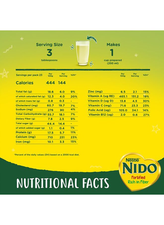 Nido Fortified Powder Milk Rich in Fiber Pouch 750g  - Image 4