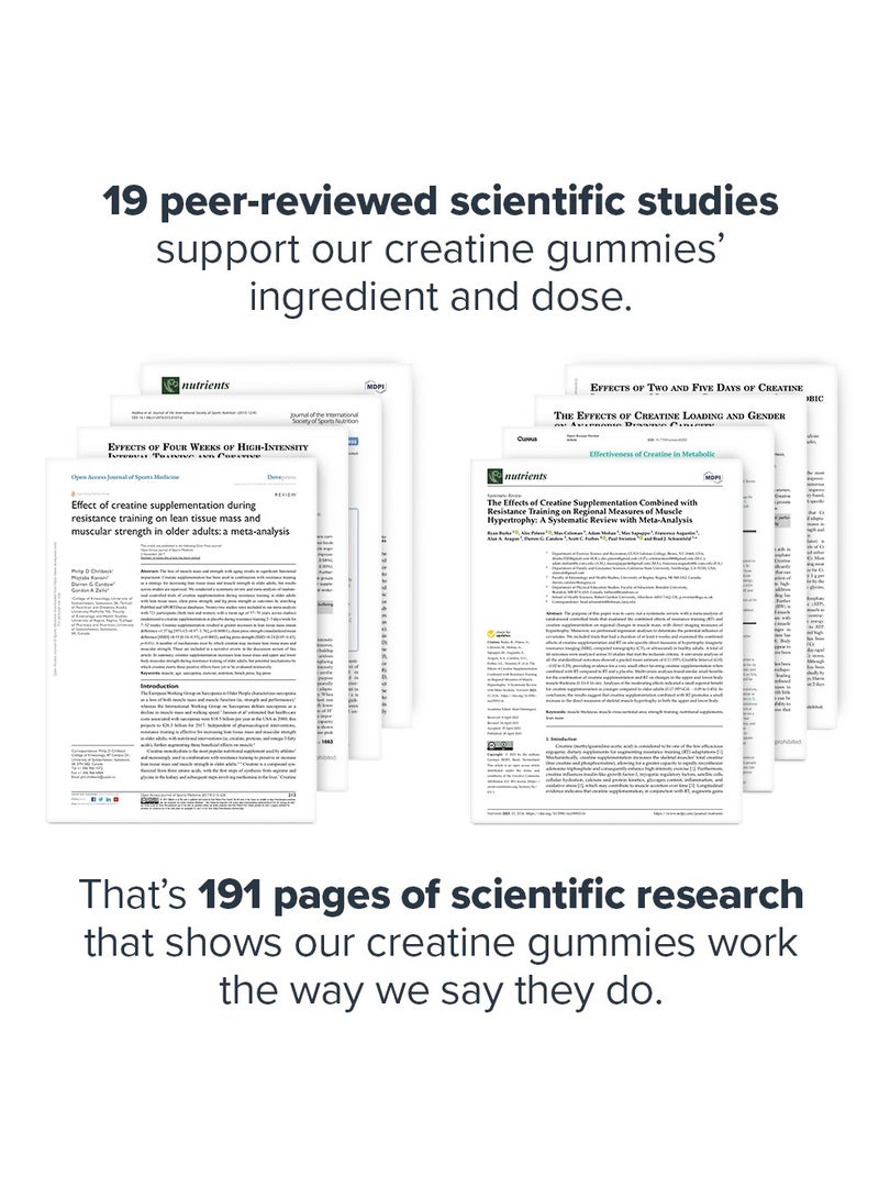 Legion Athletics Creatine Gummies, Creatine Monohydrate Supplement, Lemon Drop, Naturally Sweetened & Flavored, Boosts muscle growth and strength gain, Enhances post-workout recovery, Improves muscular endurance, 30 Servings Dietary Supplement | 150 Gummies - Image 3
