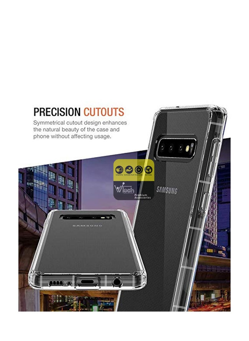 CHAPPELINE - Airbag Case Series Premium Transparent Airbag Shockproof Anti-Yellowing Case Cover For Samsung Galaxy S10+ / S10 Plus 4G Clear - Image 1