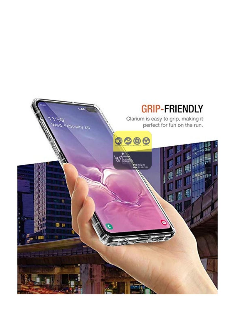 CHAPPELINE - Airbag Case Series Premium Transparent Airbag Shockproof Anti-Yellowing Case Cover For Samsung Galaxy S10+ / S10 Plus 4G Clear - Image 1