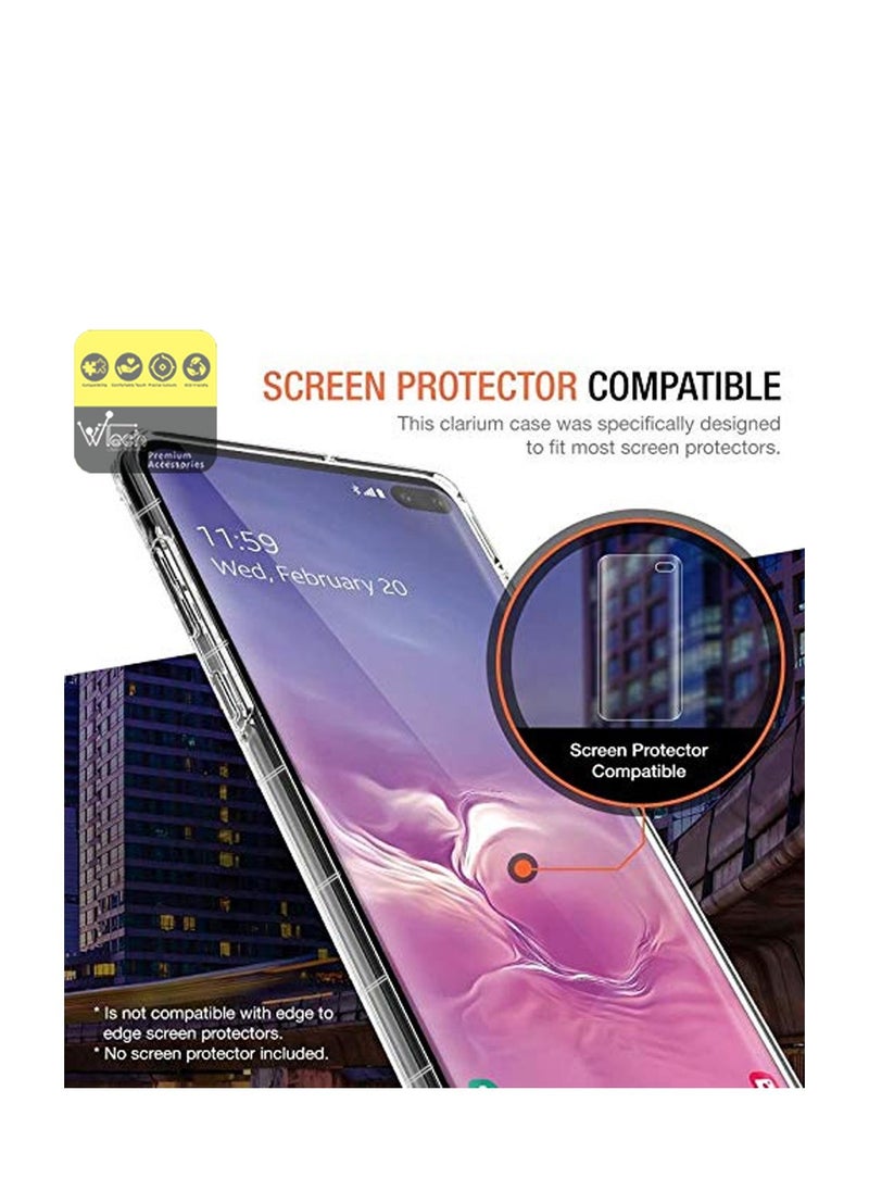 CHAPPELINE - Airbag Case Series Premium Transparent Airbag Shockproof Anti-Yellowing Case Cover For Samsung Galaxy S10+ / S10 Plus 4G Clear - Image 1