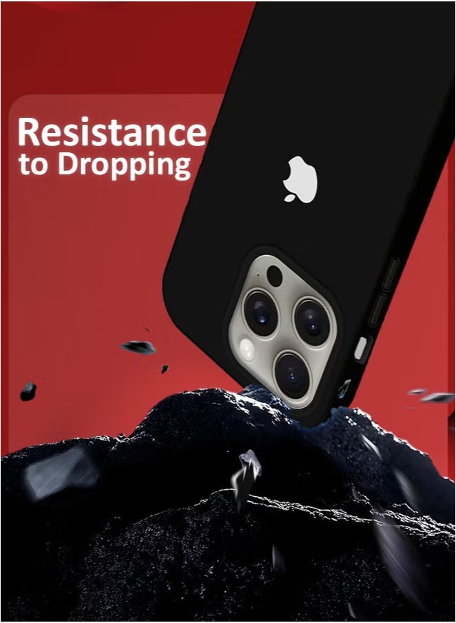 شيزي غطاء حماية كامل الجسم من السيليكون السائل لهاتف iPhone 16 Pro Max، مضاد للخدش، بطانة ناعمة من الألياف الدقيقة، لهاتف iPhone 16 Pro Max مقاس 6.9 بوصة - Image 5