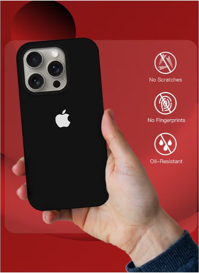 شيزي غطاء حماية كامل الجسم من السيليكون السائل لهاتف iPhone 16 Pro Max، مضاد للخدش، بطانة ناعمة من الألياف الدقيقة، لهاتف iPhone 16 Pro Max مقاس 6.9 بوصة - Image 3