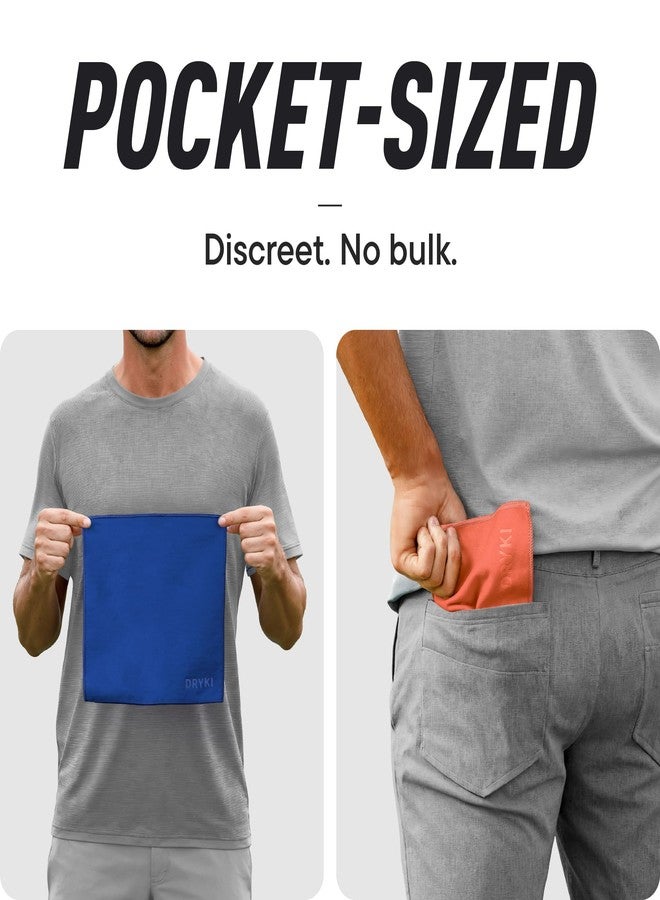 DRYKI Pocket-Sized Sweat Towels - The Original Sweat Absorbing Handkerchiefs - Quick-Dry Microfiber Sweat Rags for Face, Hands, & Body - Men & Women - Gym, Sports, and Work (Desert: 5 Pack) - Image 4