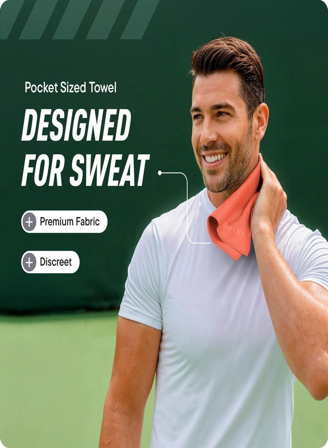 DRYKI Pocket-Sized Sweat Towels - The Original Sweat Absorbing Handkerchiefs - Quick-Dry Microfiber Sweat Rags for Face, Hands, & Body - Men & Women - Gym, Sports, and Work (Desert: 5 Pack) - Image 2