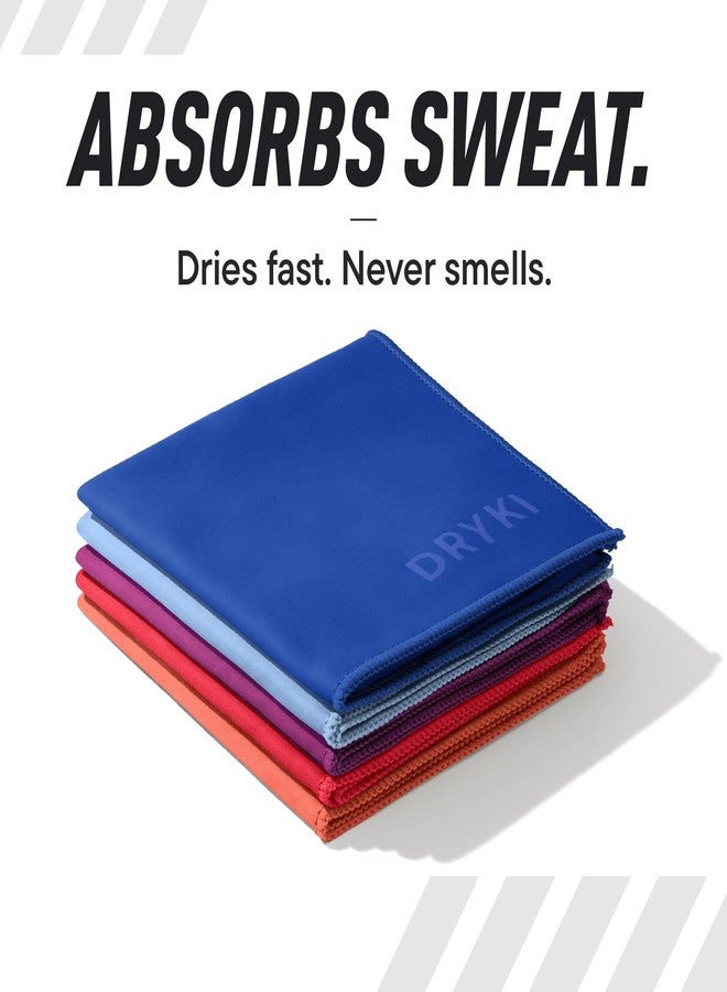 DRYKI Pocket-Sized Sweat Towels - The Original Sweat Absorbing Handkerchiefs - Quick-Dry Microfiber Sweat Rags for Face, Hands, & Body - Men & Women - Gym, Sports, and Work (Desert: 5 Pack) - Image 3