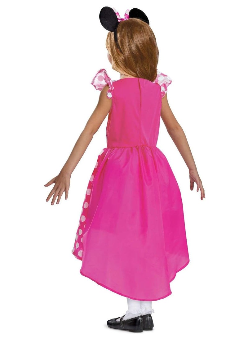 Party Centre Child Pink Minnie Mouse Classic Costume, Disney Girls' Dress-Up Outfit - Image 2