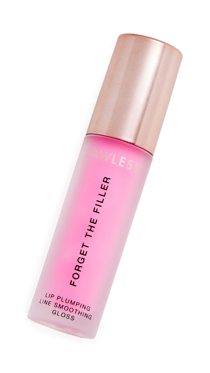 Lawless Forget the Filler Lip Plumping Line Smoothing Gloss - Daisy Pink - Premium Volumizing Lip Gloss with Natural Ingredients Designed to Plump, Firm, and Hydrate Lips 0.11 oz - Image 1