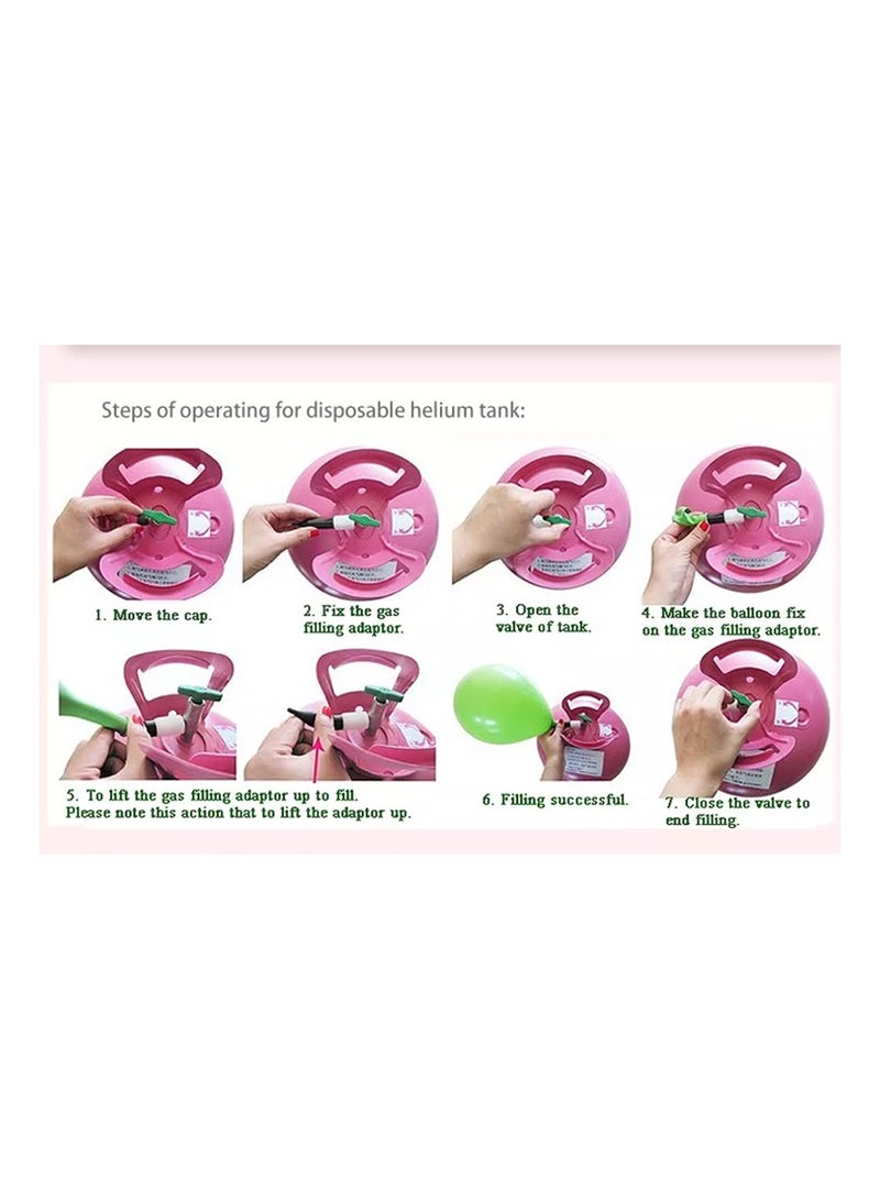 Generic Mega Disposable Helium Party Kit Helium Gas Cylinder Party Kit Helium Balloon Helium Tank(with 50 picese,;9 inch Balloons) - Create Memorable Celebrations with Helium Cylinder Balloon Solution  - Image 3