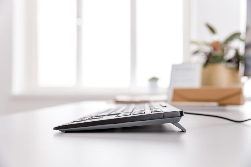 Cherry Stream Keyboard TKL Wired USB Keyboard TenKeyLess Compact Version Without Number Pad. Super Silent Keystroke. Ideal for Office and Industrial Use. White - Image 5